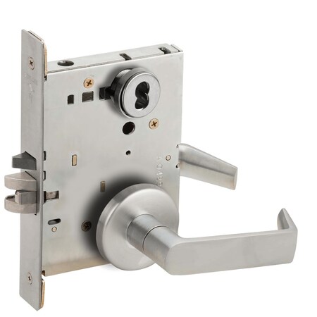 Schlage Grade 1 Institution Mortise Lock, Schlage FSIC Less Core, 06 Lever, B Rose, Satin Chrome Finish, Fie L9082J 06B 626
